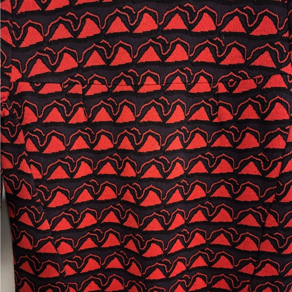Issa London Women’s Geometric Dress Size 2 Purple and Red - Picture 2 of 4